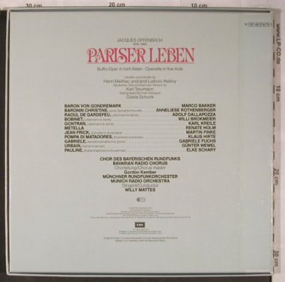 Offenbach,Jacques: Pariser Leben, Box, EMI(157-46 574/75 T), D, 1983 - 2LP - L8485 - 12,50 Euro