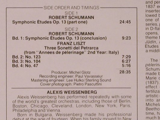 Schumann,Robert / Liszt: Symphonic Etudes op.13/3Sonetti..., Connoisseur(CS-2109), US, FS-New, 1976 - LP - L8487 - 12,50 Euro