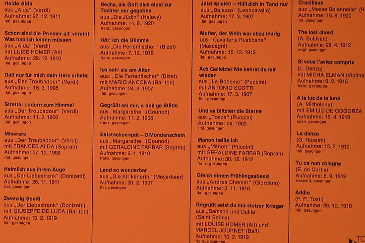 Caruso,Enrico: Das goldene Buch d.gr.Stimmen Nr.1, Historia(H-655/656), D, Foc,  - 2LP - L8500 - 9,00 Euro