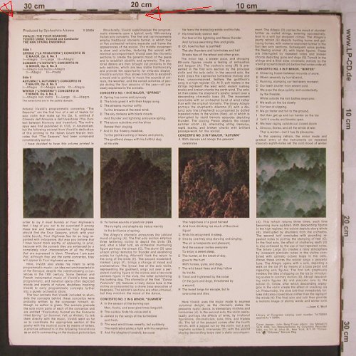 Vivaldi,Antonio: The Four Seasons, m-/vg+, toc, Columbia Odyssey (Y 32884), US, 1974 Typ: LP Best.-Nr.: L8504 Preis: 6,00 Euro