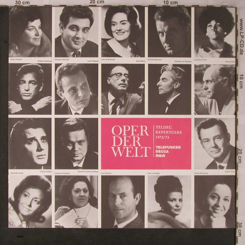 V.A.Oper der Welt-Catalogue: Teldec Repertoire 1972/1973, 10 S., Teldec(118), D, 1972 - LP - L8507 - 12,50 Euro