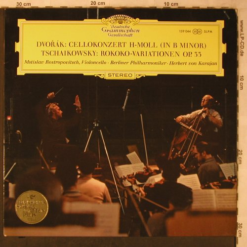 Dvorak,Antonin / Tschaikowky: Cellokonzert H-Moll(b minor)..., Deutsche Gramophon (139 044), D, Ri, 1986 Typ: LP Best.-Nr.: L8515 Preis: 6,00 Euro