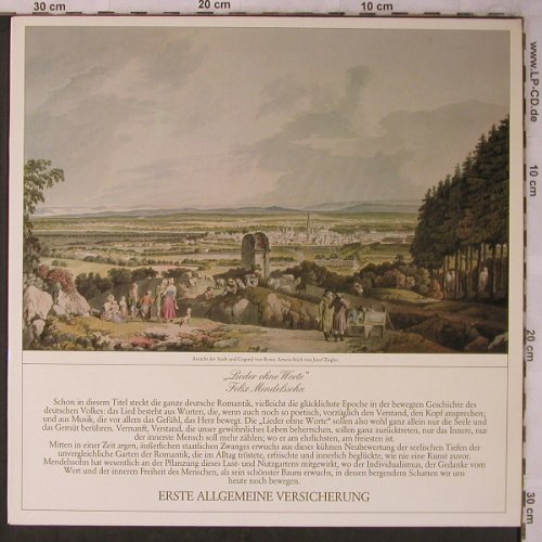 Mendelssohn Bartholdy,Felix: Lieder ohne Worte, Preiser(120 678), A,  - LP - L8524 - 9,00 Euro