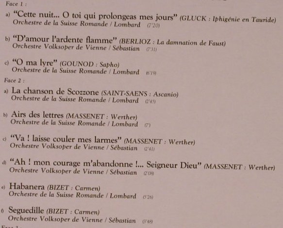 Crespin,Regine: Prima Donna in Paris, Foc, Decca (593018), F, 1971 Typ: 2LP Best.-Nr.: L8544 Preis: 9,00 Euro
