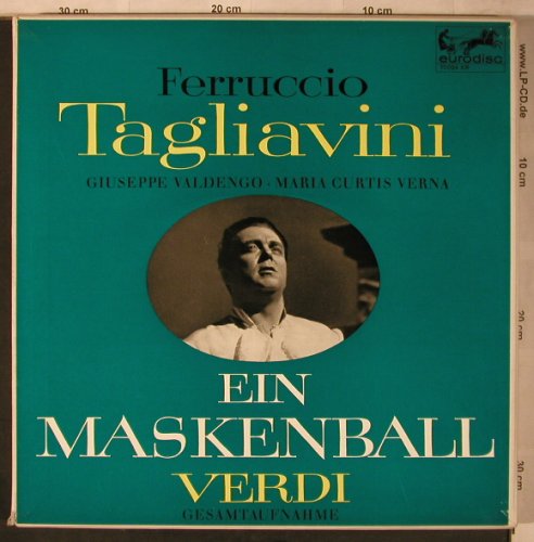Tagliavini,Ferrucio: Ein Maskenball,Ges.Aufnah,Box, Mono, Eurodisc(70 024 XR), D,vg+/m-,  - 3LP - L8545 - 15,00 Euro