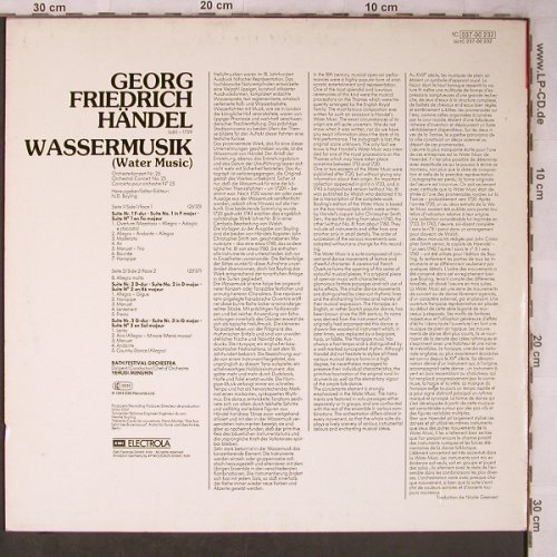 Händel,Georg Friedrich: Wassermusik, EMI(037-00 23), D, Ri,  - LP - L8547 - 6,00 Euro