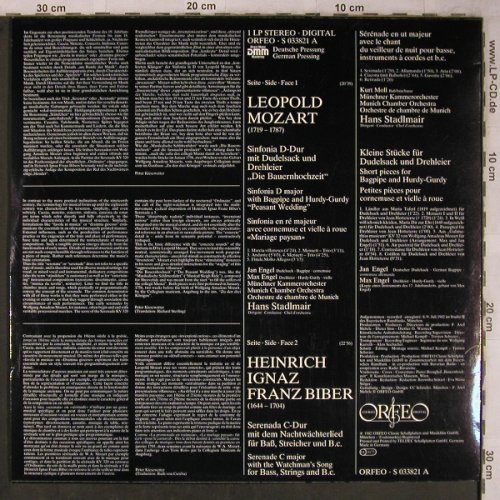 Mozart,Leopold / Biber: Sinfonia D-Dur m.Dudelsack/Nachtwä., Orfeo(S 033821 A), D, 1982 - LP - L8564 - 7,50 Euro