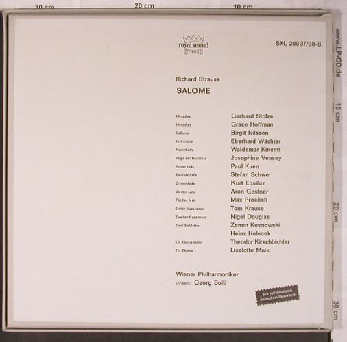 Strauss,Richard: Salome, Box (deutsch), Decca(SXL 200 37/38-B), D, 1961 - 2LP - L8577 - 17,50 Euro