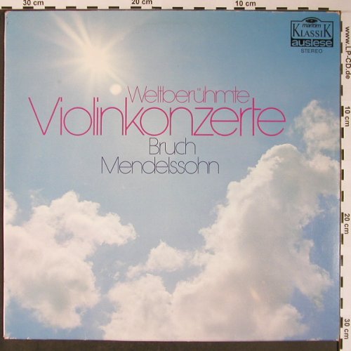 Bruch,Max / Mendelssohn: Weltberühmte Violinkonzerte op26/64, EMI(47 300 NK), D, m-/vg+,  - LP - L8592 - 5,50 Euro