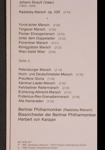 Karajan,Herbert von: Radetzky-Marsch, D.Gr.Favorit(2535 647), D, Ri, 1980 - LP - L8599 - 5,00 Euro