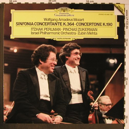 Mozart,Wolfgang Amadeus: Sinfonia Concertante/Concertone, D.Gr. (415 486-1), D, 1985 Typ: LP Best.-Nr.: L8603 Preis: 6,00 Euro