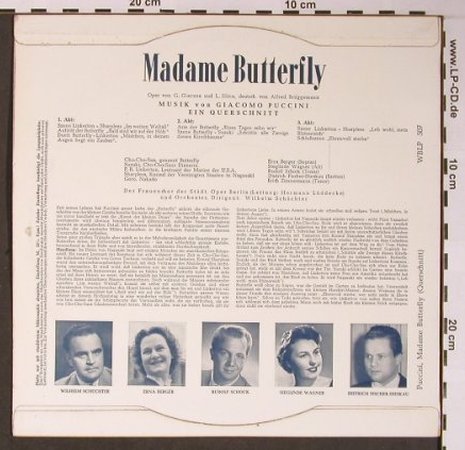 Puccini,Giacomo: Madame Butterfly-Gr.Querschnitt, EMI (WBLP 507), D, vg+/m- Typ: 10" Best.-Nr.: L8622 Preis: 6,00 Euro
