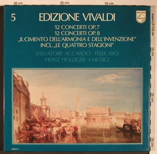 Vivaldi,Antonio: 12 Conzerti op.7, op.8. Box, Philips (6768 011), NL, Ri Typ: 5LP Best.-Nr.: L8635 Preis: 17,50 Euro