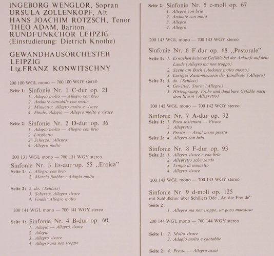 Beethoven,Ludwig van: 9 Sinfonien,Box, Fontana(K 71 BA 600), NL,Ri,  - 6LP - L8637 - 45,00 Euro