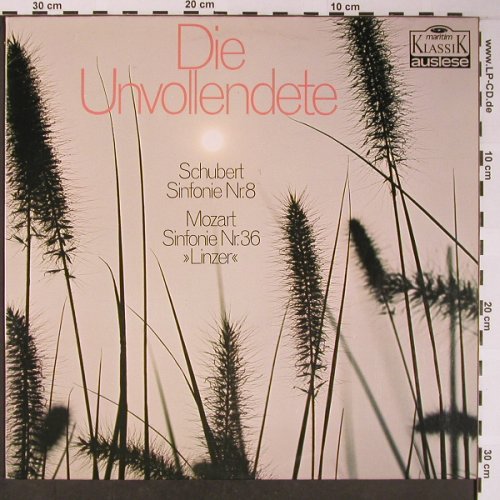 Schubert,Franz / Mozart: Die Unvollendete,Nr.8/Nr.36, Mono, Maritim Klassik Auslese(47 304 NK), D,  - LP - L8647 - 5,00 Euro