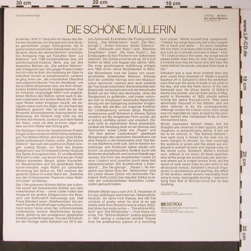 Schubert,Franz: Die Schöne Müllerin D 795, Foc, EMI,Club Auflage (26 153-7), D Typ: LP Best.-Nr.: L8650 Preis: 6,00 Euro