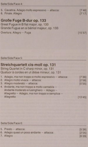 Beethoven,Ludwig van: Die Späten Streichquartette, Box, D.Gr.(2740 265), D, 1982 - 4LP - L8672 - 35,00 Euro