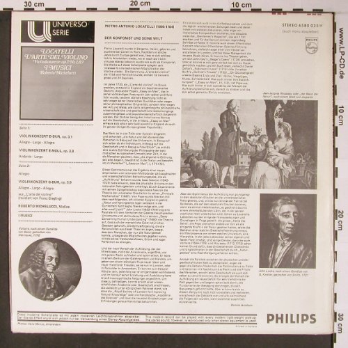 Locatelli,Pietro: L'Arte del Violino op.3 Nr.1,8,9, Philips(6580 035), NL,  - LP - L8677 - 7,50 Euro