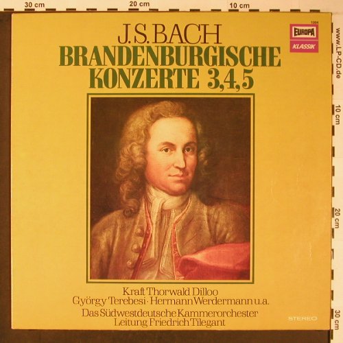 Bach,Johann Sebastian: BrandenburgischeKonzerte1,2,6/3,4,5, Europa (1203/1204), D Typ: LPx2 Best.-Nr.: L8680 Preis: 9,00 Euro