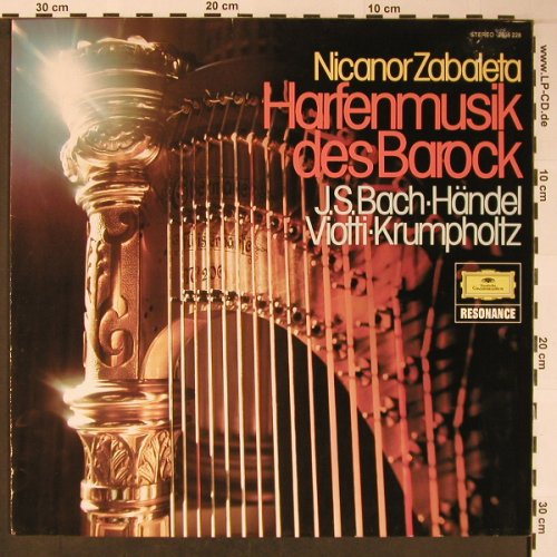 Zabaleta,Nicanor: J.S.Bach,Händel,Viotti, Krumpholtz, D.Gr. Resonance(2535 228), D, Ri, 1977 - LP - L8693 - 6,00 Euro