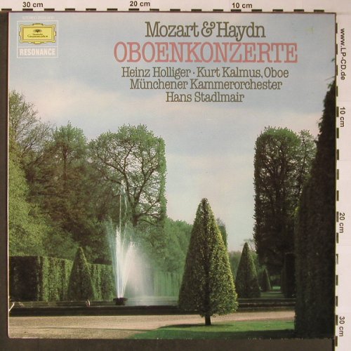 Mozart,Wolfgang Amadeus/Haydn: Oboenkonzerte,KV314 / hob VIIg:C1, D.Gr. Resonance (2534 500), D, 1983 Typ: LP Best.-Nr.: L8694 Preis: 7,50 Euro