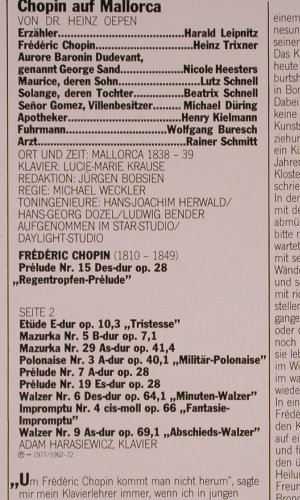 V.A.Geschichten und Musik: Chopin auf Mallorca,Dr.Henz Oepen, Philips(38 448 7), D,Club Ed.,  - LP - L8696 - 6,00 Euro