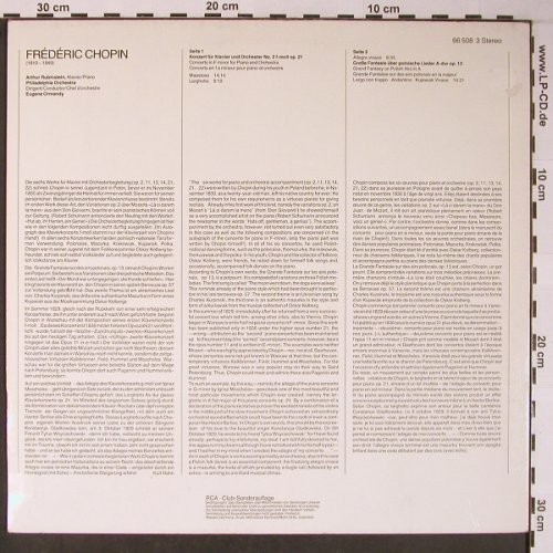 Rubinstein,Artur: Chopin 2.Klavierkonzert f-moll, RCA Red Seal (66 508 3), D Typ: LP Best.-Nr.: L8697 Preis: 6,00 Euro