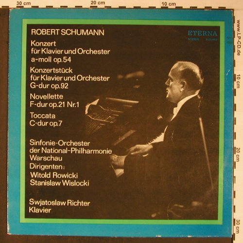 Schumann,Robert: Konzert f.Klavier&Orch.a-moll,op.54, Eterna, m-/vg+ (8 25 483), DDR, woc, 1975 Typ: LP Best.-Nr.: L8698 Preis: 5,00 Euro