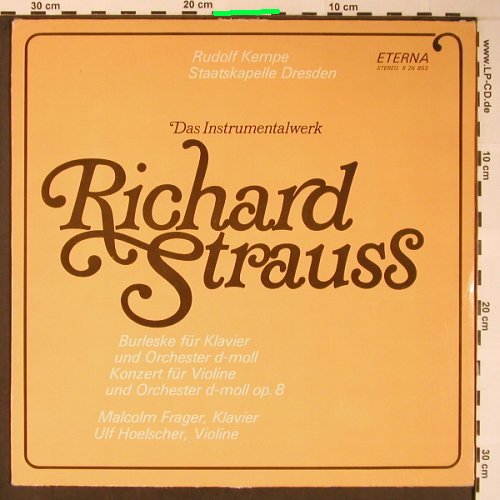 Strauss,Richard: Das Instrumentalwerk,Klavier/Violin, Eterna, m-/vg+(8 26 853), DDR, 1976 - LP - L8700 - 5,00 Euro