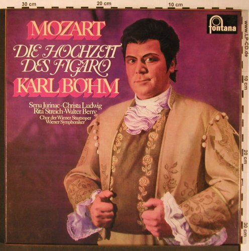 Mozart,Wolfgang Amadeus: Die Hochzeit des Figaro , Box, Fontana(6706 006), D, 1971 - 3LP - L8706 - 12,50 Euro