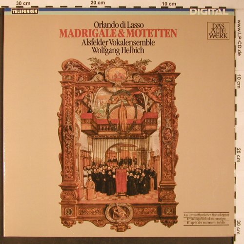 Di Lasso,Orlando: Madrigale & Motetten, Foc, Telefunken Das alte Werk (6.42632 AZ), D, 1981 Typ: LP Best.-Nr.: L8709 Preis: 6,00 Euro