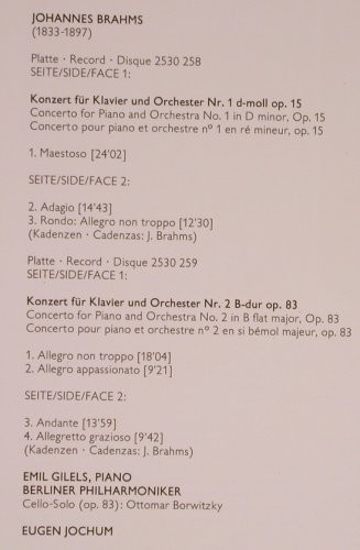 Brahms,Johannes: Die Klavierkonzerte, Box, D.Gr.(2707 064), D, 1972 - 2LP - L8712 - 14,00 Euro