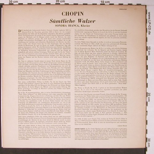 Chopin,Frederic: Sämtliche Walzer, vg+/vg+, MMS(MMS-2131), ,  - LP - L8721 - 12,50 Euro
