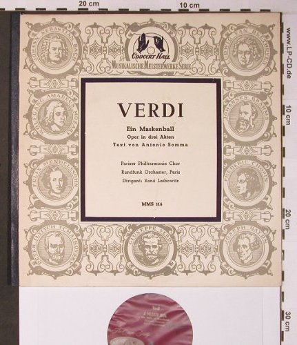 Verdi,Giuseppe: Ein Maskenball, Foc, Concert Hall(MMS 116), D,  - 10"*2 - L8741 - 12,50 Euro