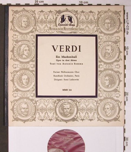 Verdi,Giuseppe: Ein Maskenball, Foc, Concert Hall (MMS 116), D Typ: 10"*2 Best.-Nr.: L8741 Preis: 12,50 Euro