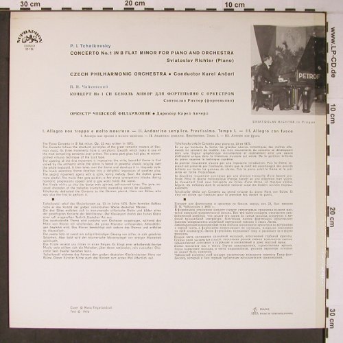 Tschaikowsky,Peter: Concerto in b flat minor, Supraphon(50 126), CZ,  - LP - L8744 - 7,50 Euro