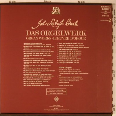 Bach,Johann Sebastian: Das Orgelwerk Vol.2, Box, Telefunken (6:35077 EK), D Typ: 2LP Best.-Nr.: L8750 Preis: 12,50 Euro