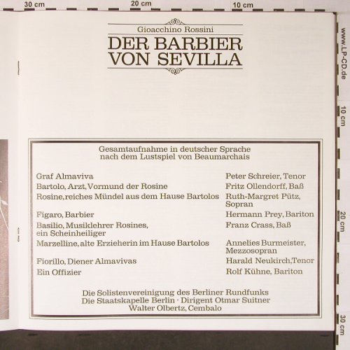 Rossini,Gioacchino: Der Barbier von Sevilla,Box, EMI(C 153-28 918/19), D, Ri,  - 2LP - L8751 - 9,00 Euro