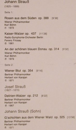 V.A.Rosen aus dem Süden: Die schönsten Walzer von, D.Gr.Favorit(2535 649), D, Ri,  - LP - L8752 - 5,00 Euro