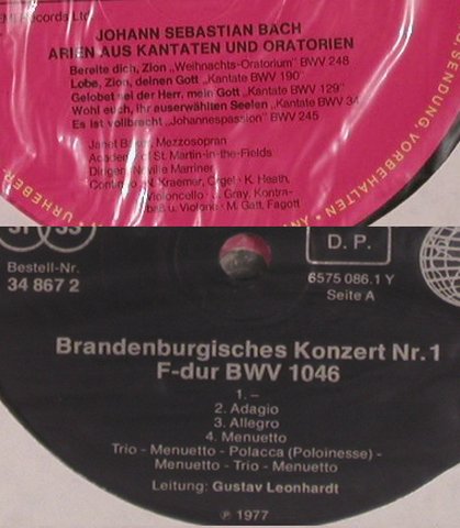 Bach,Johann Sebastian: 6 Brandenburgische Konzerte,Box, Capriccio (C 75 058/1-3), D, 1984 Typ: 3LP Best.-Nr.: L8759 Preis: 17,50 Euro