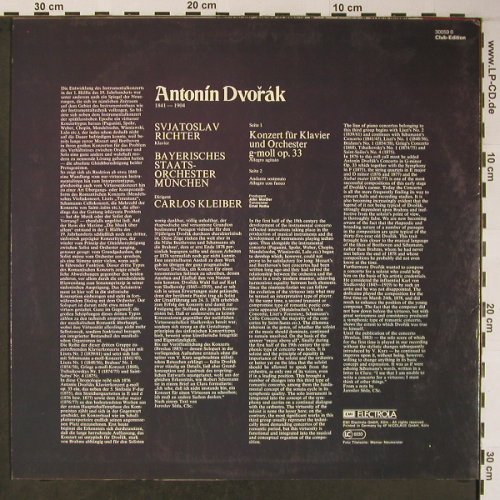 Dvorak,Anton: Klavier Konzert g-moll op.33, EMI (30059-0), D,Club Ed., 1977 Typ: LP Best.-Nr.: L8762 Preis: 7,50 Euro