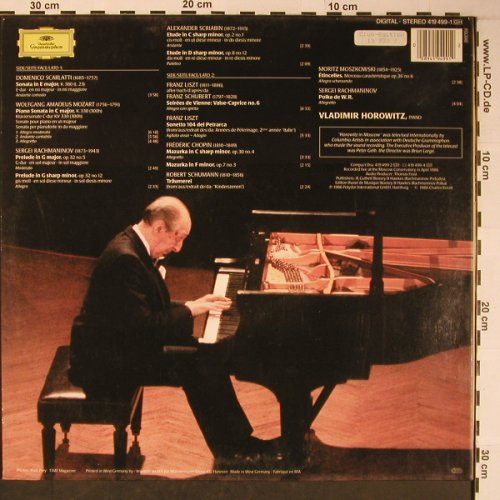 Horowitz,Vladimir: In Moscow, Foc, Deutsche Grammophon (419 499-1), D, 1986 Typ: LP Best.-Nr.: L8774 Preis: 9,00 Euro