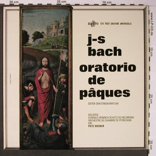 Bach,Johann Sebastian: Oratorio de paques, BWV 249, Erato, Muster(STU 70221), D/F,  - LP - L8781 - 7,50 Euro