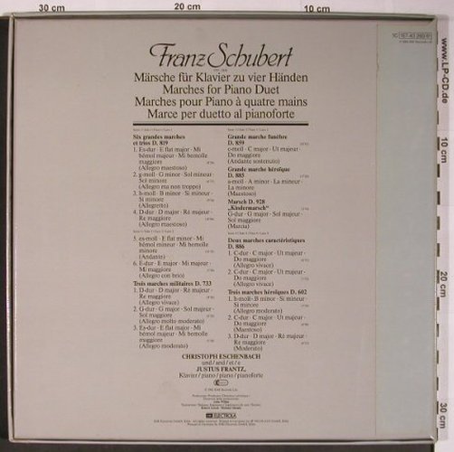 Schubert,Franz: Märsche/Marches,zu vier Händen,Box, EMI(157-43 260/61), D, 1982 - 2LP - L8794 - 14,00 Euro