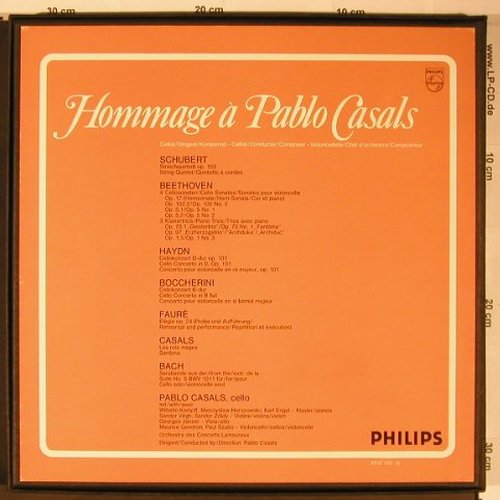 Casals,Pablo: Hommage à , Box, Philips(6747 103), NL,  - LP - L8795 - 30,00 Euro