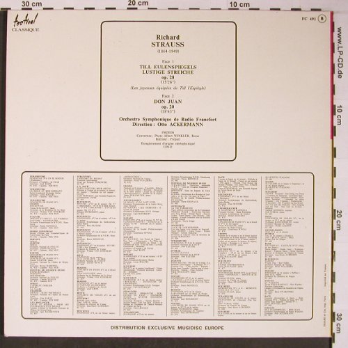 Strauss,Richard: Till Eulenspiegel,Salome,Don Juan, Festival Classique(FC 491), F, Ri, Foc, 1961 - LP - L8816 - 6,00 Euro
