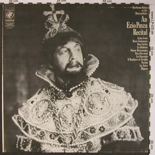 Pinza,Ezio: Recital, Odyssey (Y 31148), US, Ri Typ: LP Best.-Nr.: L8819 Preis: 7,50 Euro