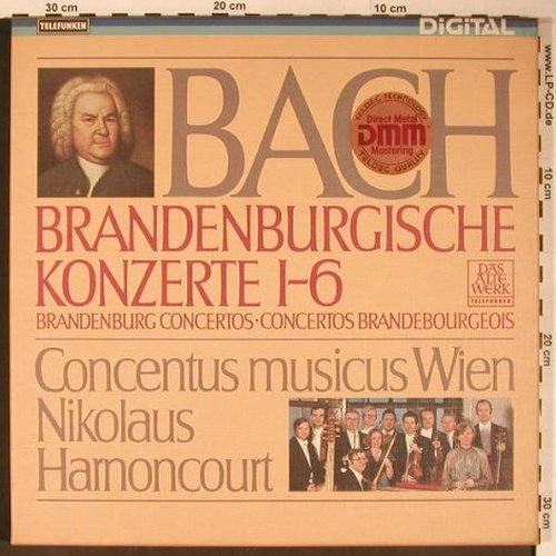 Bach,Johann Sebastian: 6 Brandenburgische Konzerte,Box, Telefunken (6.35620 FD), D, 1982 Typ: 2LP Best.-Nr.: L8826 Preis: 9,00 Euro