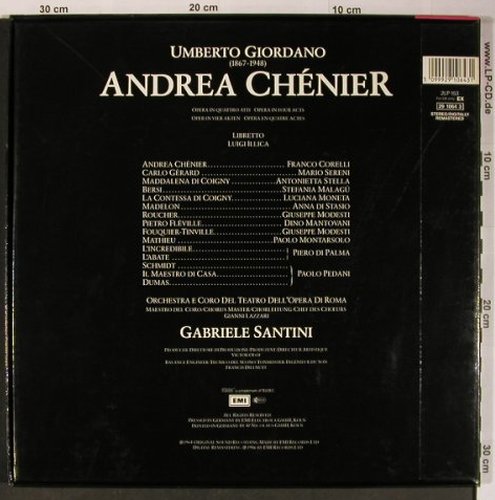 Giordano,Umberto: Andrea Chenier,Box, His Masters Voice(29 1064 3), D, 1986 - 2LP - L8827 - 9,00 Euro