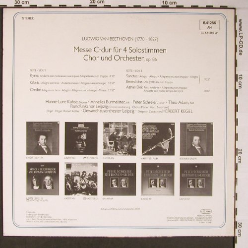 Beethoven,Ludwig van: Messe C-Dur, Telefunken Aspekte(6.41286 AH), D, 1981 - LP - L8830 - 7,50 Euro